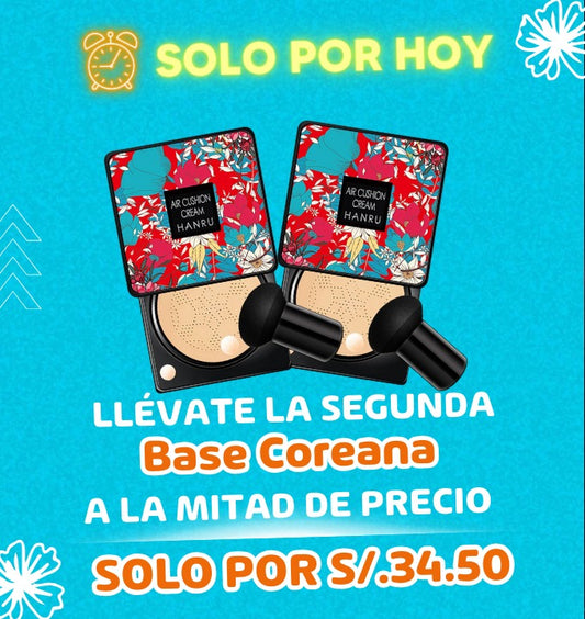 Oferta 2da unidad Base de Maquillaje Coreana